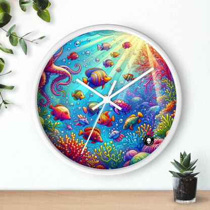 "Seaside Soiree: A Dance Party Under the Sea" - The Alien Wall Clock