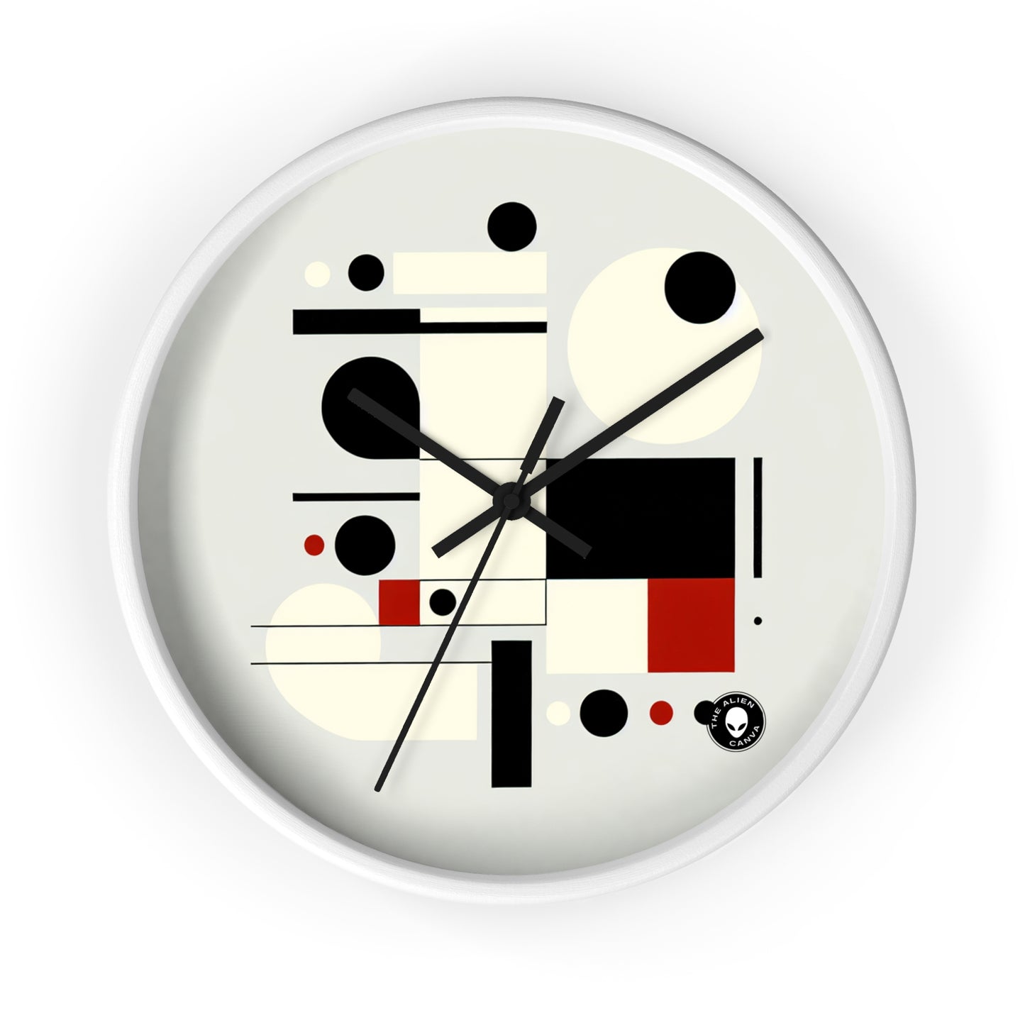 "Equilibrio dinámico: una exploración suprematista" - El suprematismo del reloj de pared alienígena