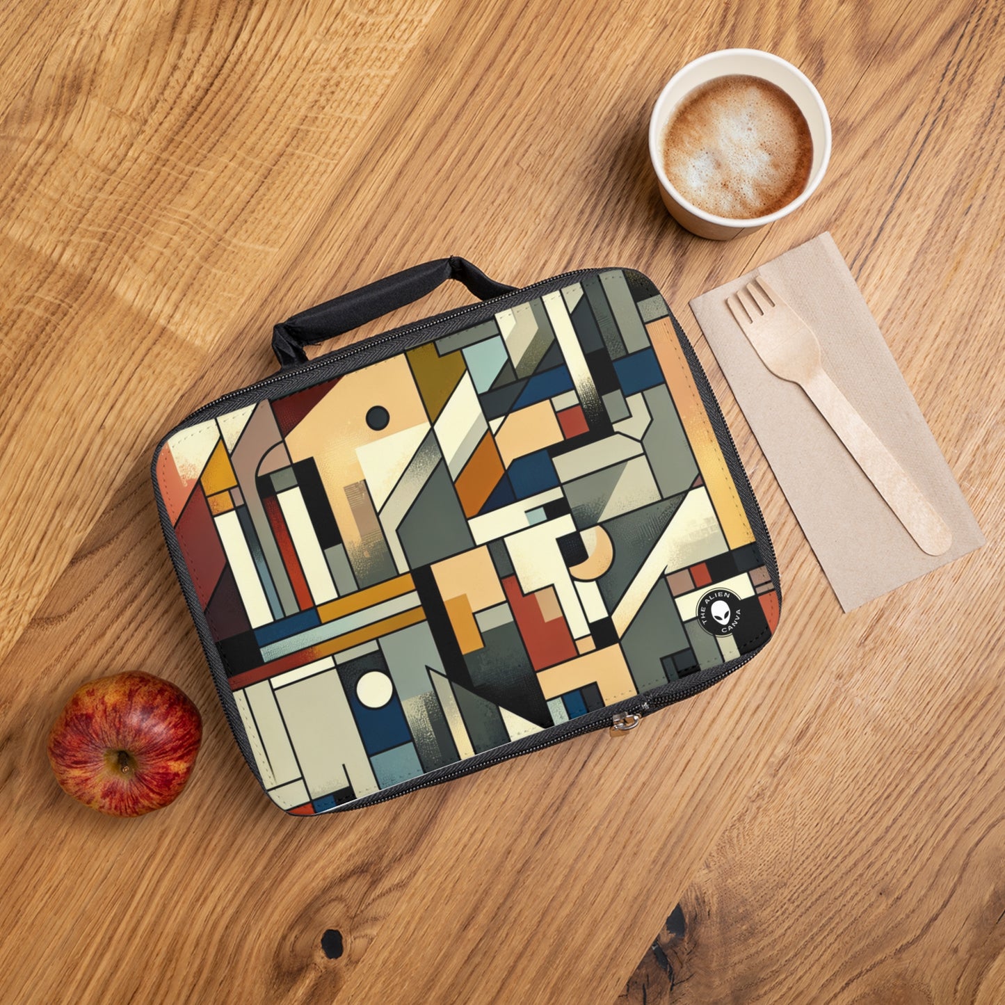 "Paysage urbain cubiste : énergie urbaine" - Le sac à lunch Alien Cubisme synthétique