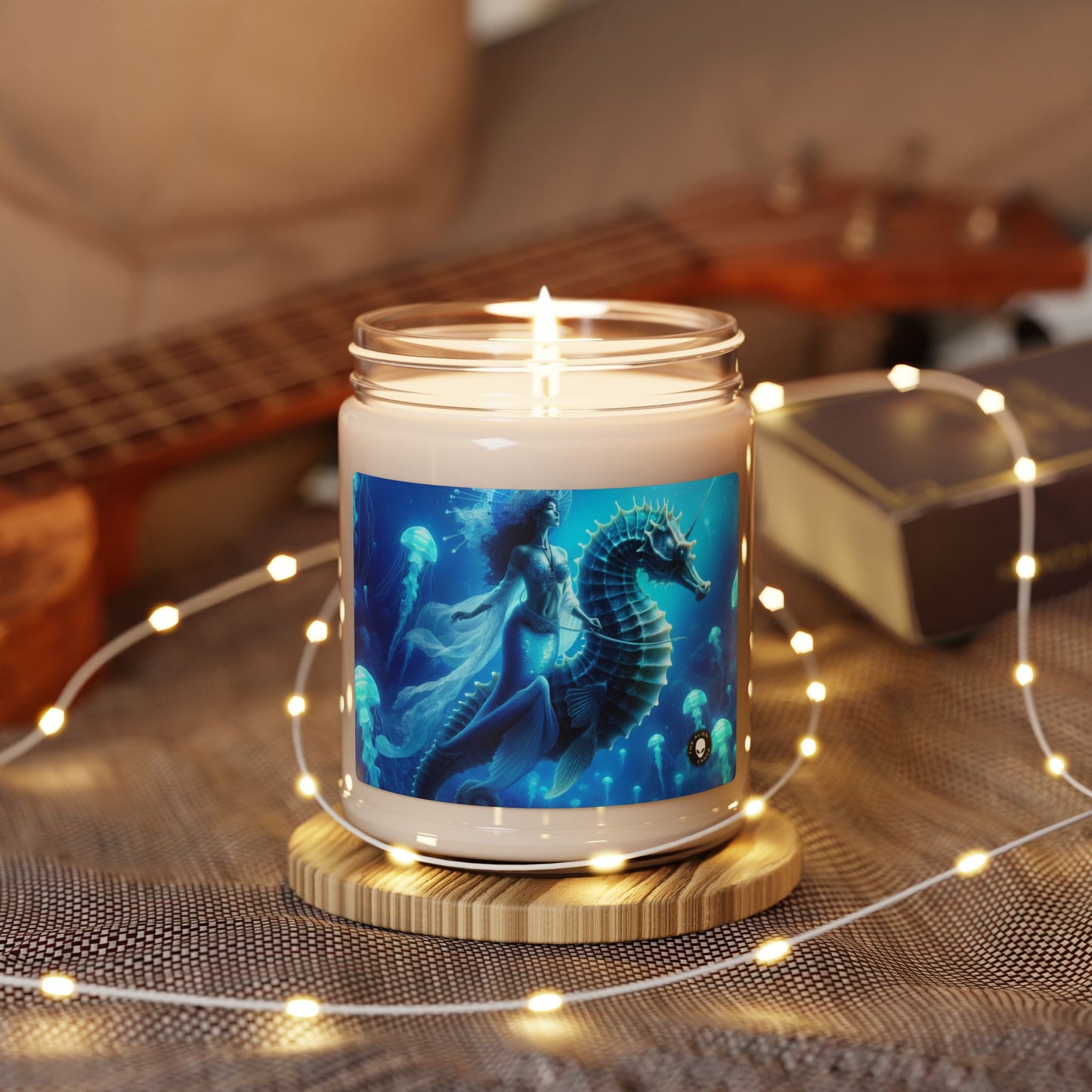 "Mermaid Magic: Journey with the Giant Seahorse" - The Alien Scented Soy Candle 9oz