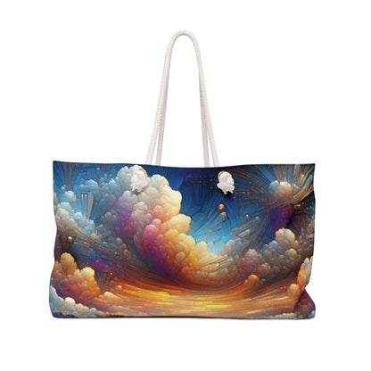 "Enchanted Realm: A Magical Fairy Kingdom" - The Alien Weekender Bag Digital Painting