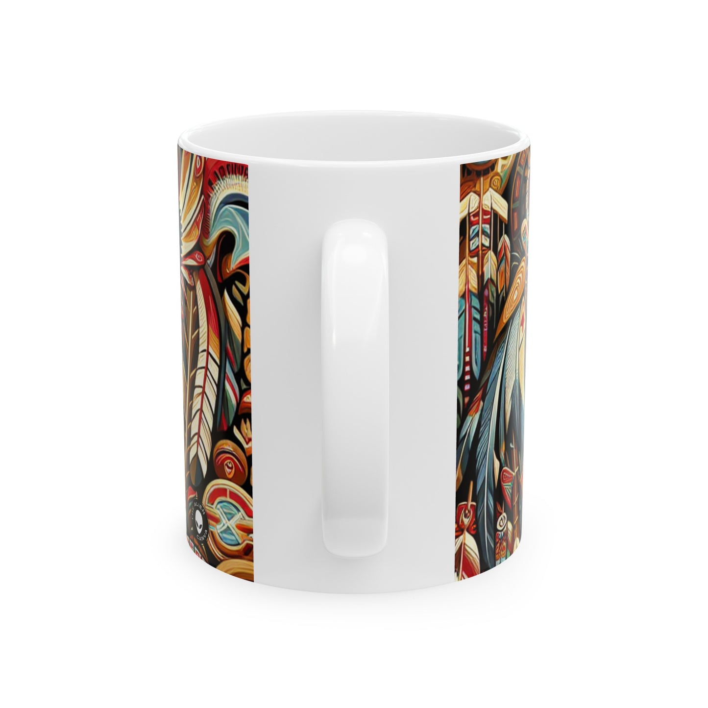 "Sacred Southwest: A Celebration of Indigenous Art" - La tasse en céramique Alien 11oz Art autochtone