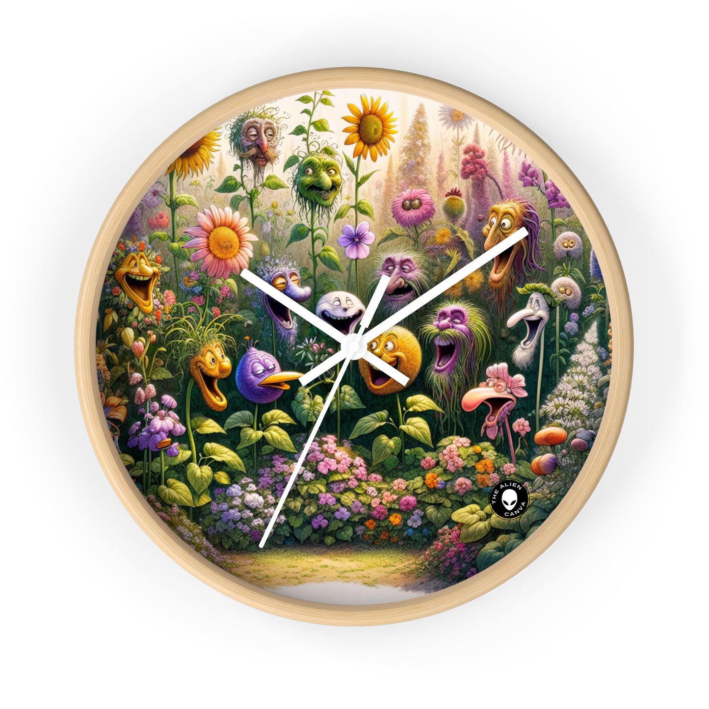 "The Talking Garden" - The Alien Wall Clock