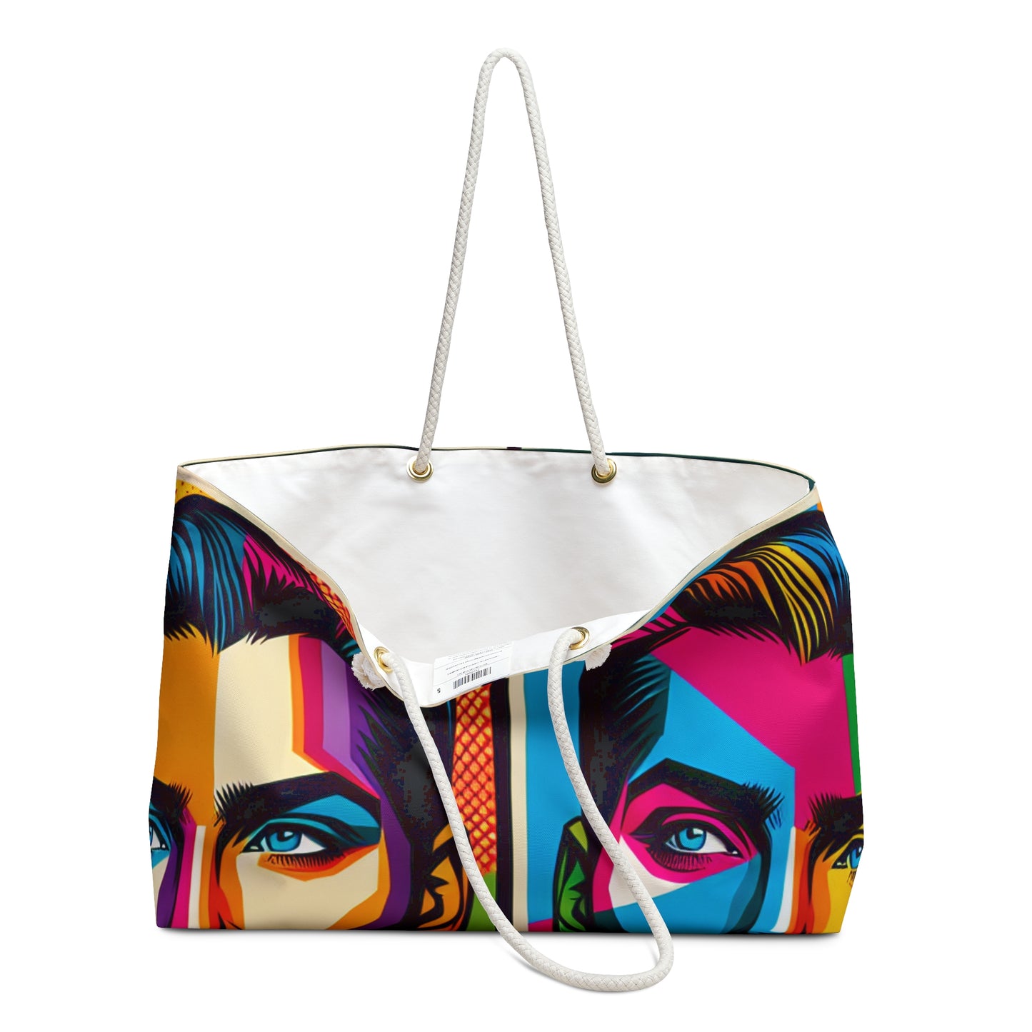 "Retrato de arte pop de celebridades" - El bolso Alien Weekender estilo pop art