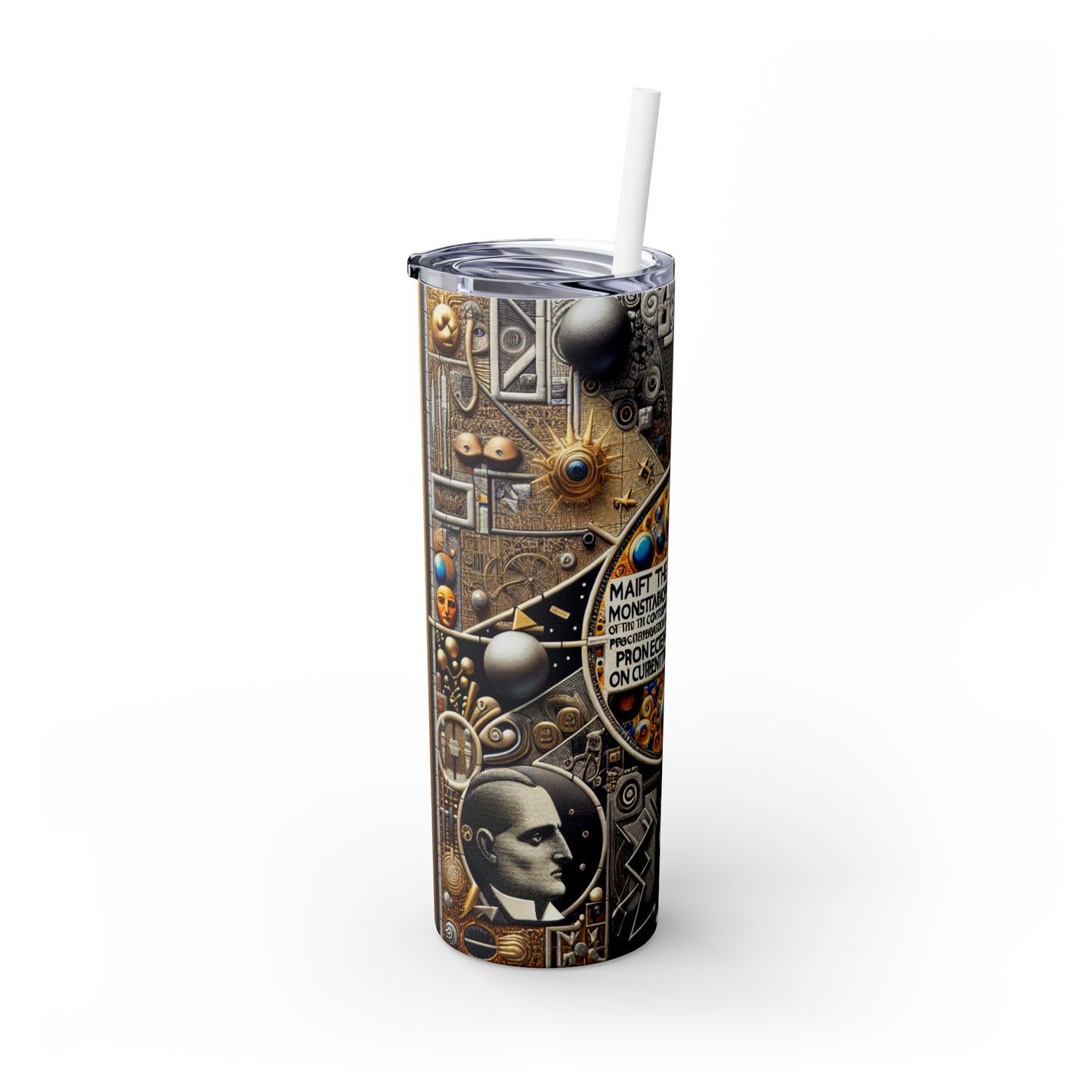 « Art transgressif : défier les normes et les attentes » - The Alien Maars® Skinny Tumbler avec paille 20oz Style artistique transgressif