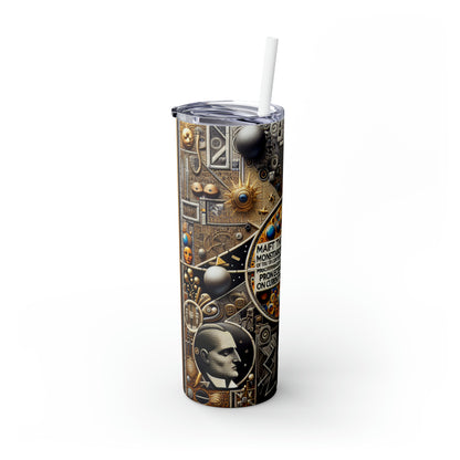 "Transgressive Art: Defying Norms and Expectations" - The Alien Maars® Skinny Tumbler with Straw 20oz Transgressive Art Style