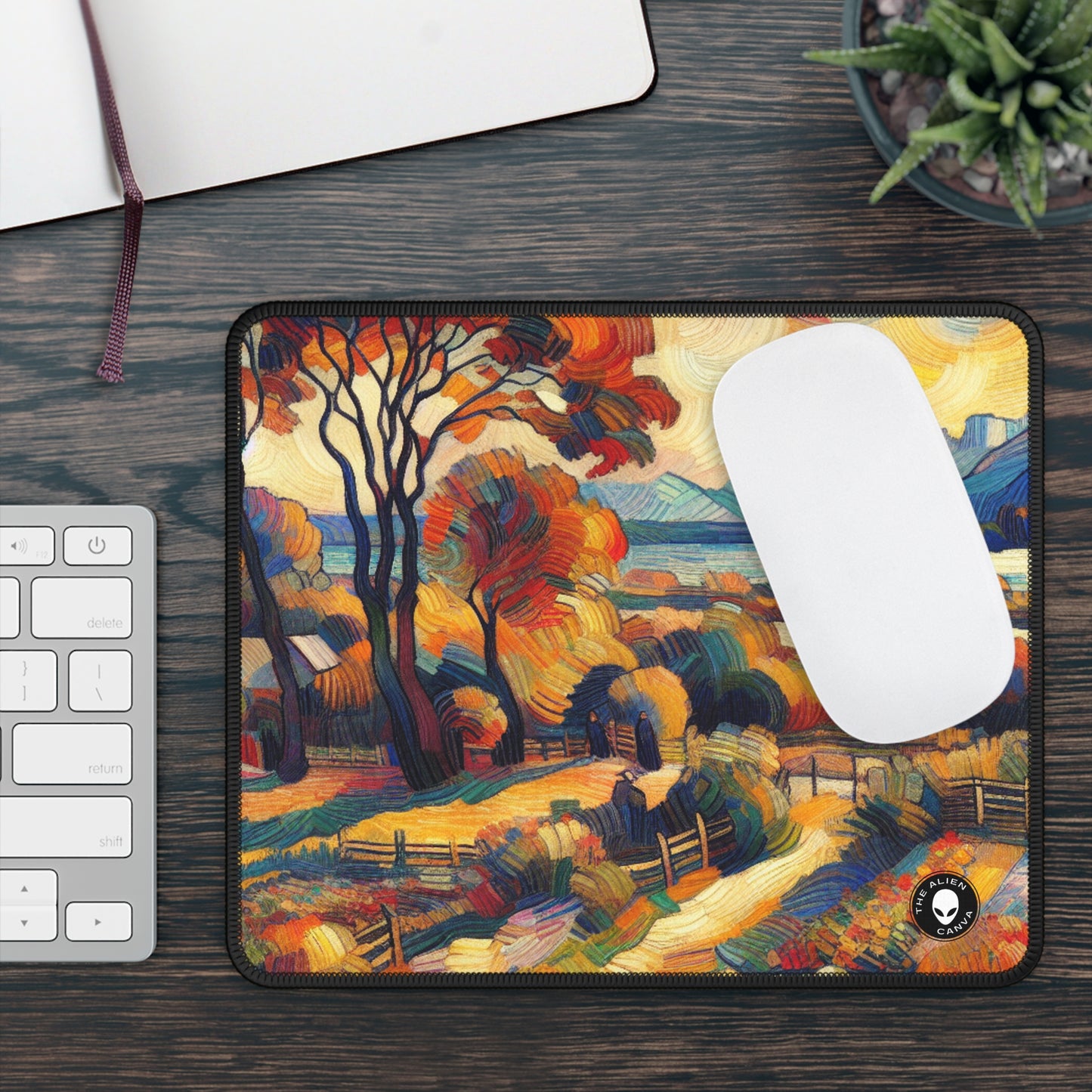 "Nature's Kaleidoscope: A Vivid Fauvism Exploration of the Animal Kingdom" - The Alien Gaming Mouse Pad Fauvism