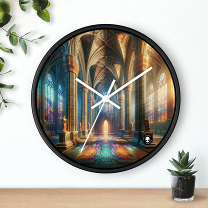 Shadows of the Gothic Cathedral - The Alien Wall Clock Gothic Art