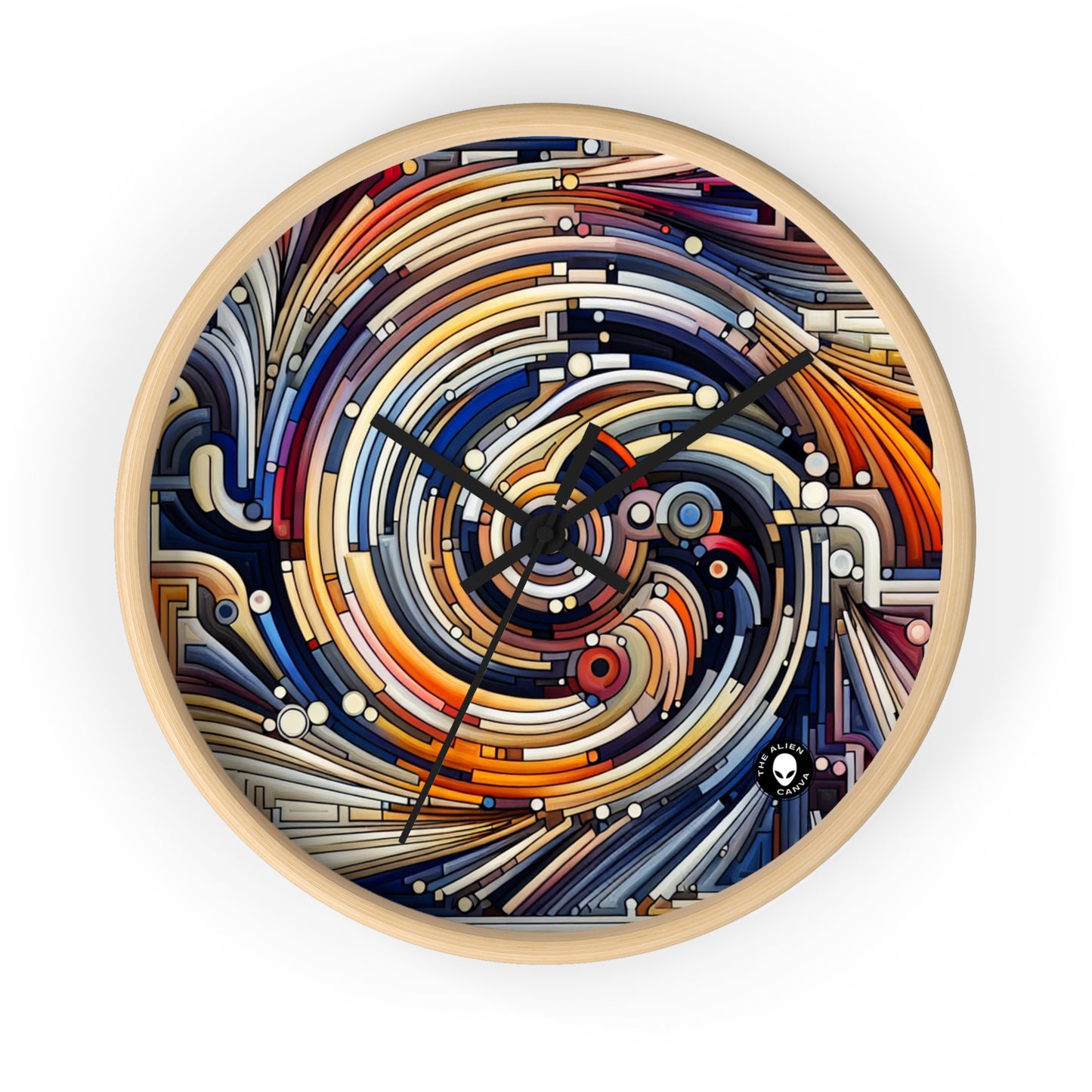 "Fluid Motion: A Kinetic Art Tribute to Oceanic Harmony" - The Alien Wall Clock Kinetic Art