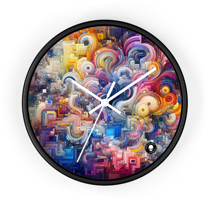 "Armonías oceánicas: una exploración del arte generativo" - The Alien Wall Clock Generative Art