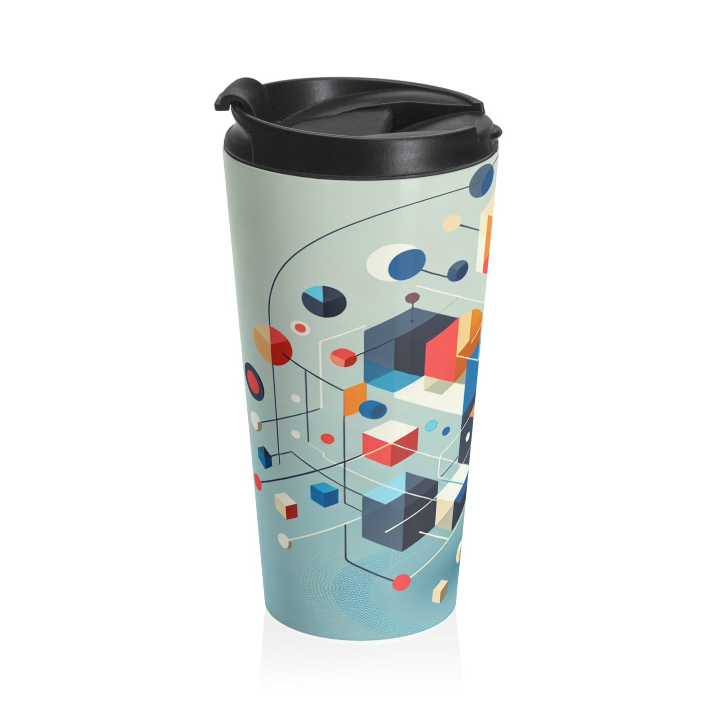 "Collaborative Utopia: A Mural of Hope and Harmony" - The Alien Stainless Steel Travel Mug Relational Art