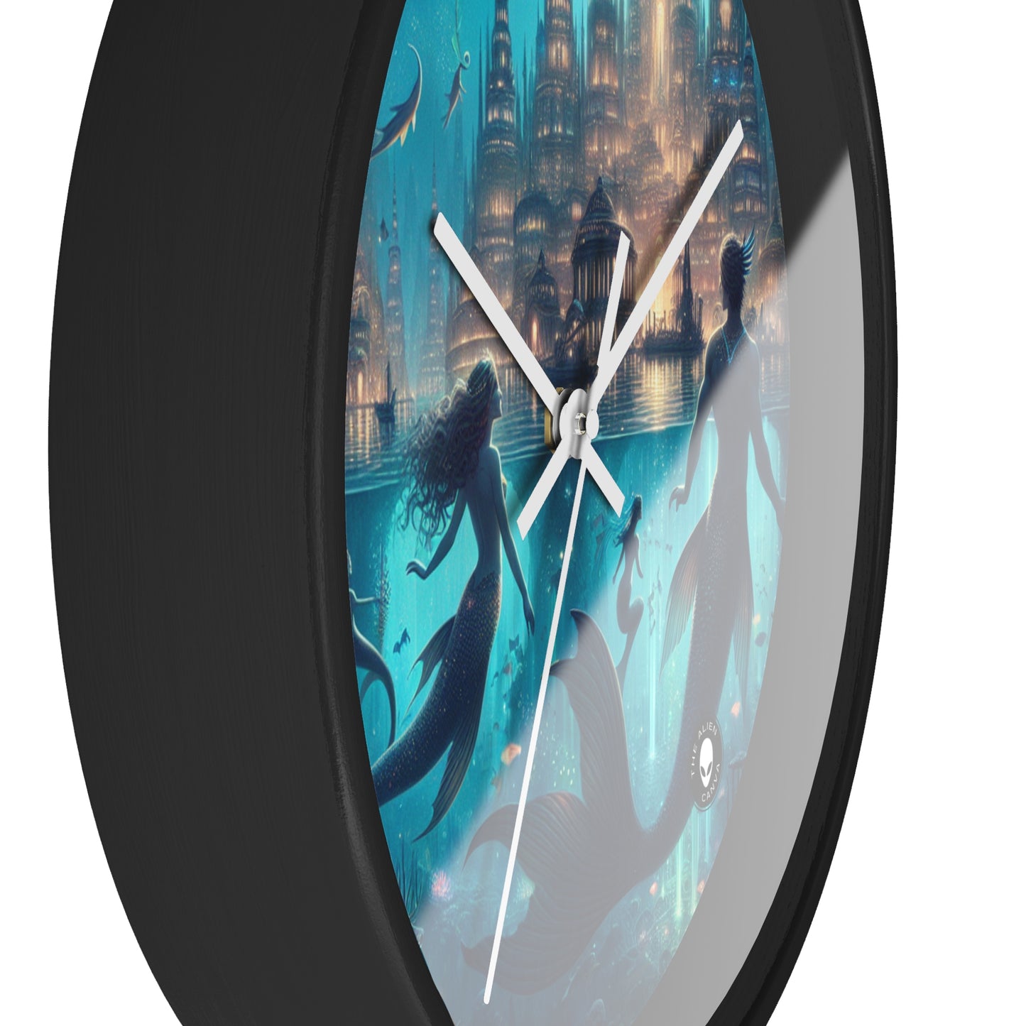 "Atlantis Illuminated: A City of Mystical Sea Creatures" - The Alien Wall Clock