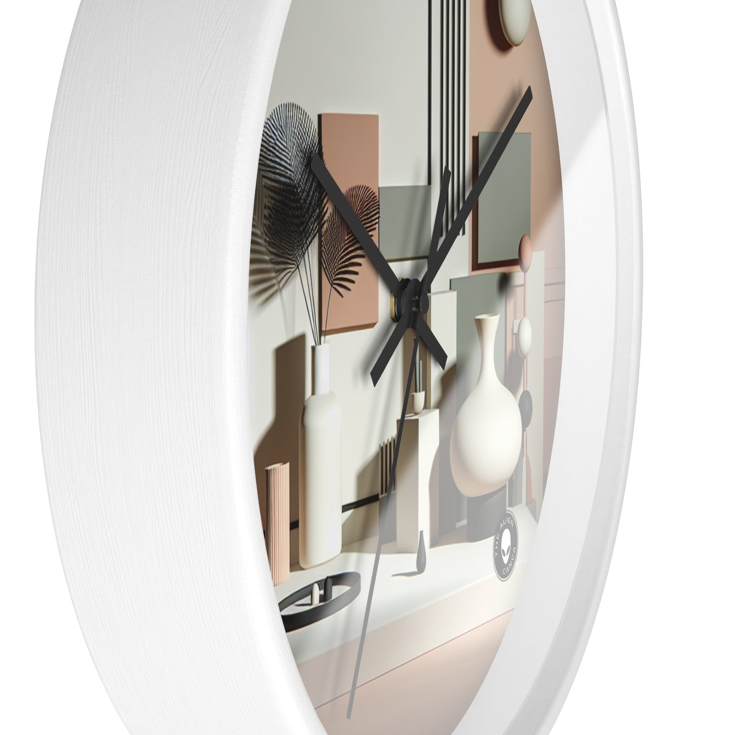 "Harmony in Geometry: A Minimalist Digital Art Exploration" - The Alien Wall Clock Post-minimalism