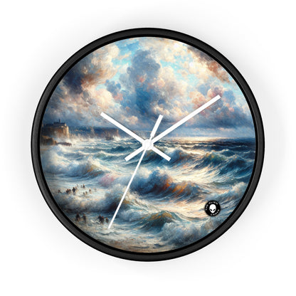 "Storm-Tossed Seas" - The Alien Wall Clock Impressionism