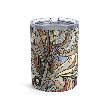 "La musa de la naturaleza: Mujer Art Nouveau" - The Alien Tumbler 10oz Art Nouveau