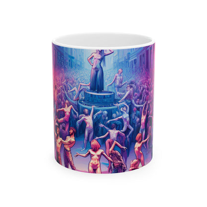 "Nature's Dance: An Immersive Visual Performance" - La tasse en céramique Alien 11oz Performance Art