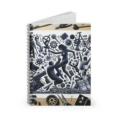 "Power Struggle: A Celebration of Resistance" - The Alien Spiral Notebook (Ruled Line) Transgressive Art