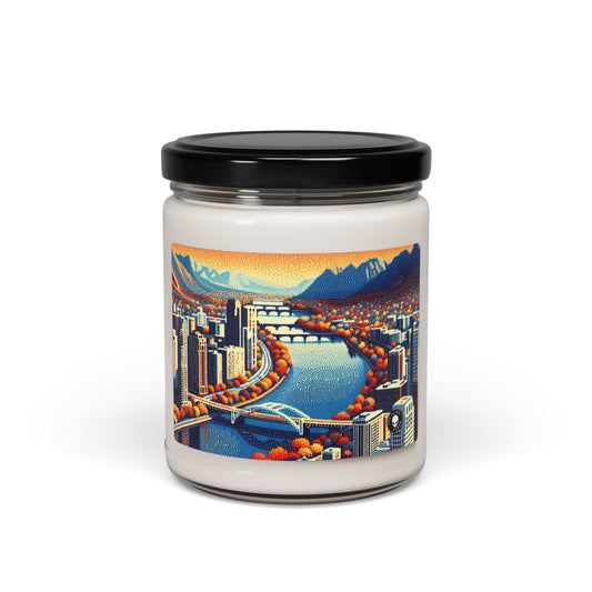 "Twilight Dotted Serenity" - The Alien Scented Soy Candle 9oz Pointillism