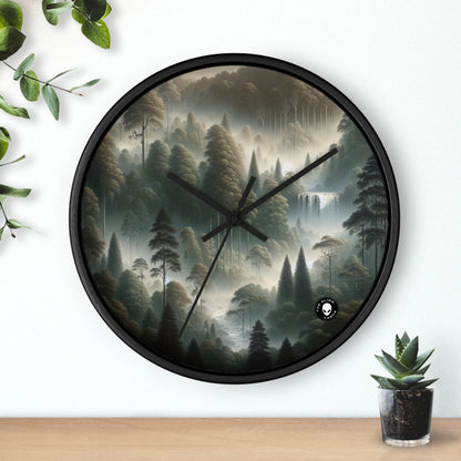 "Misty Forest Retreat" - The Alien Wall Clock