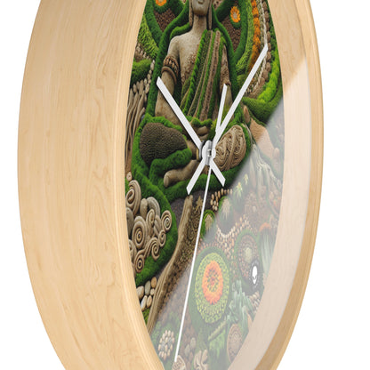 "Forest Mandala: Una armonía de la naturaleza" - El reloj de pared alienígena Earth Art