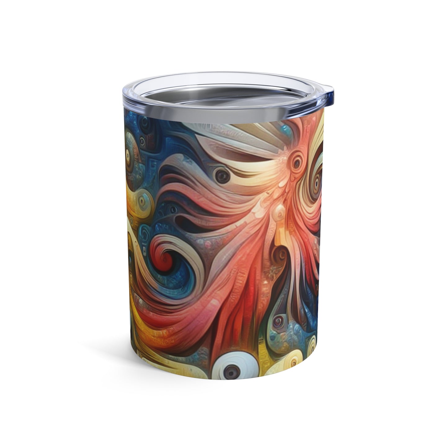 "The Timeless Garden: A Surreal Fusion of Nature and Time" - The Alien Tumbler 10oz Surrealism