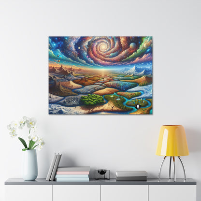 « Mosaïque galactique : un paysage surréaliste » – The Alien Canva