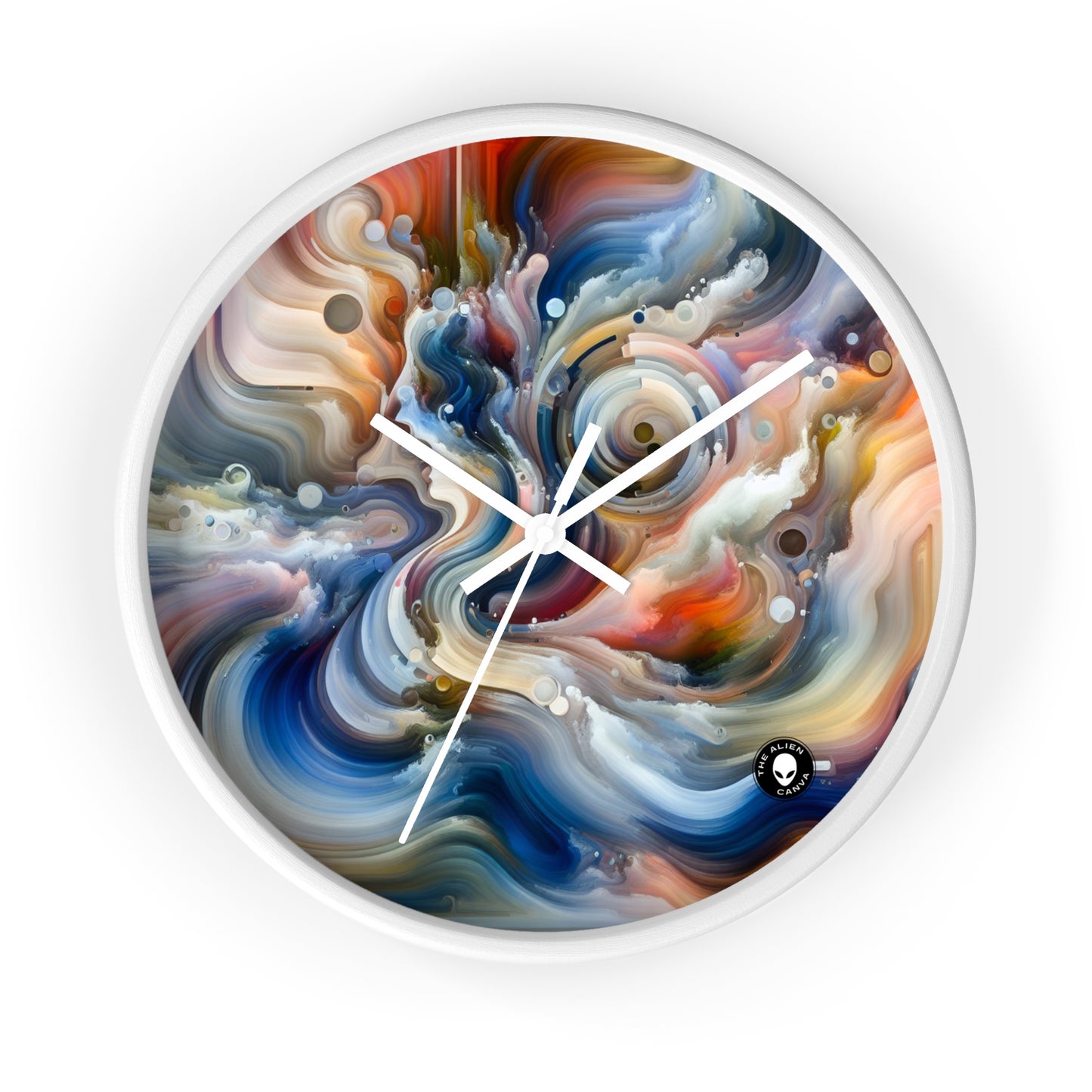 "Living Canvas: The Transcendence of Art and Humanity" - The Alien Wall Clock Video Art