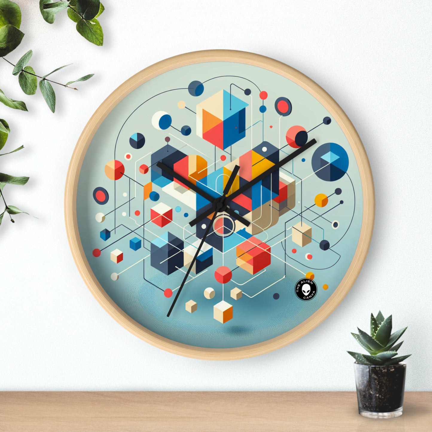 "Collaborative Utopia: A Mural of Hope and Harmony" - The Alien Wall Clock Relational Art