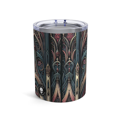 "Solace in Shadows: A Gothic Masterpiece of Eternal Darkness and Melancholic Beauty" - The Alien Tumbler 10oz Gothic Art