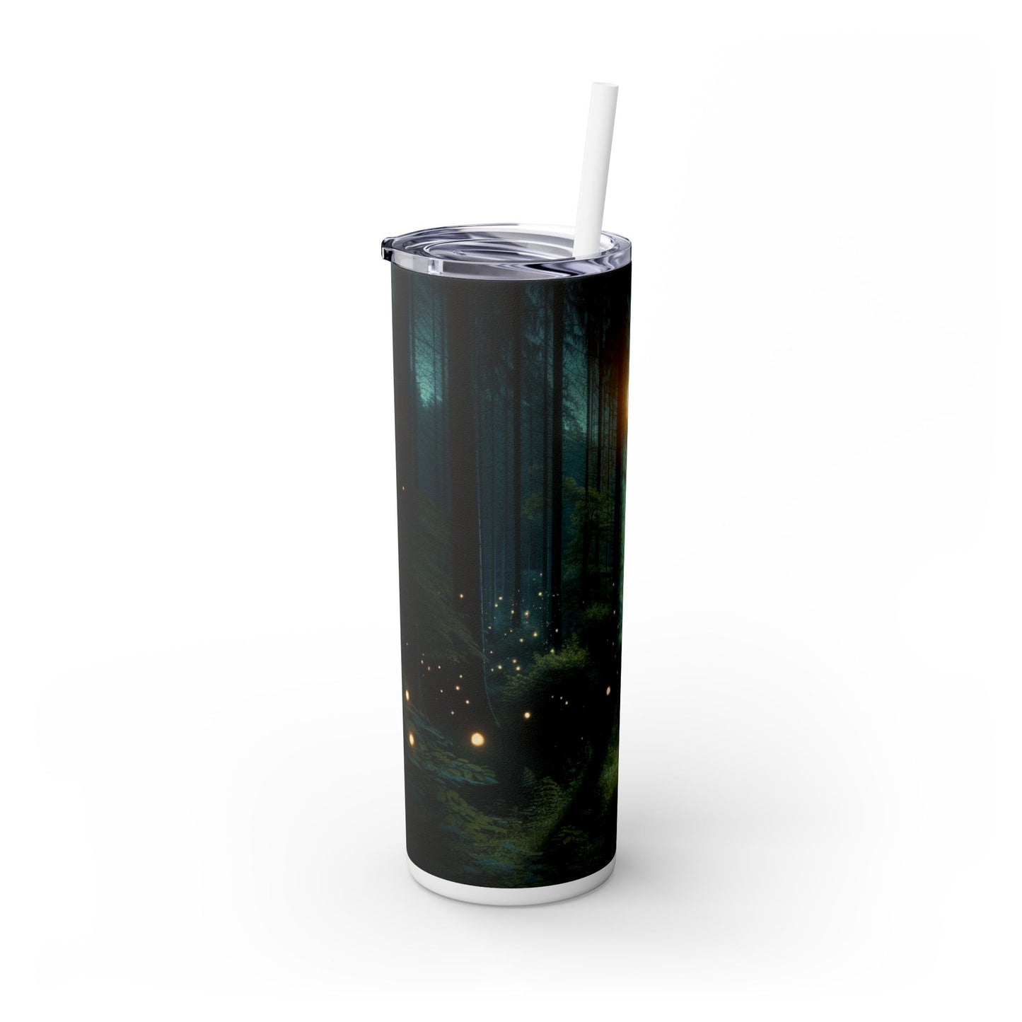 "Nuit enchantée" - Le verre fin Alien Maars® avec paille 20 oz