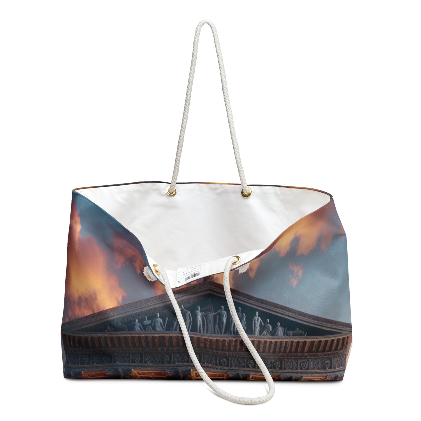 "Lueur chaleureuse du temple grec" - Le sac Alien Weekender Style néoclassicisme