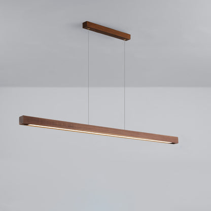 Japanese Style Modern Simple Zen Tea Room Solid Wood Strip Lamps