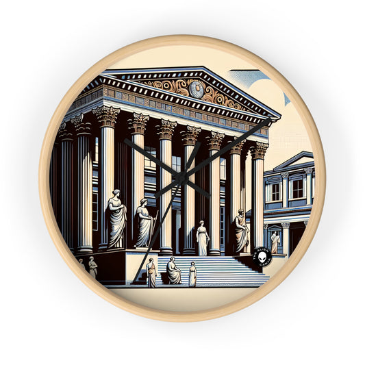 "Neoclassical Urban Elegance" - The Alien Wall Clock Neoclassicism