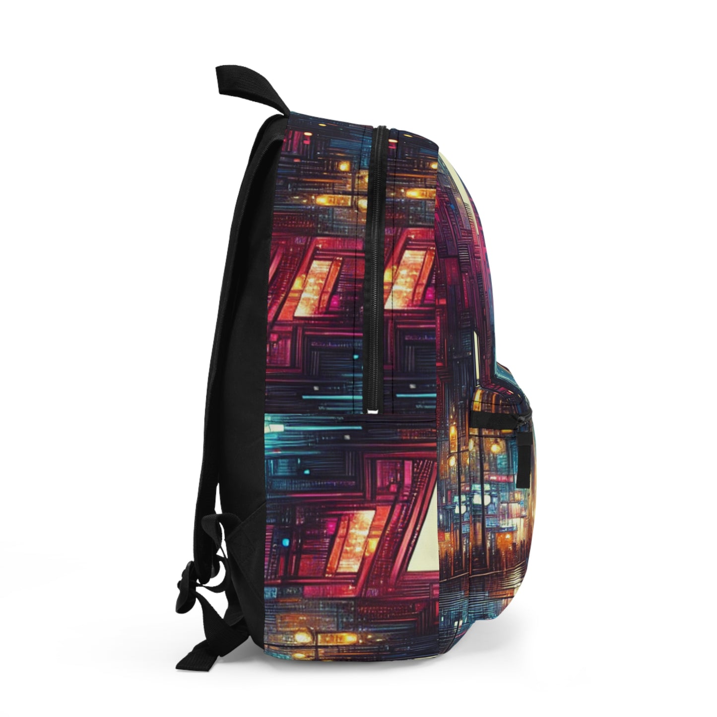 "Cityscape Unveiled: A Neon Night" - The Alien Backpack