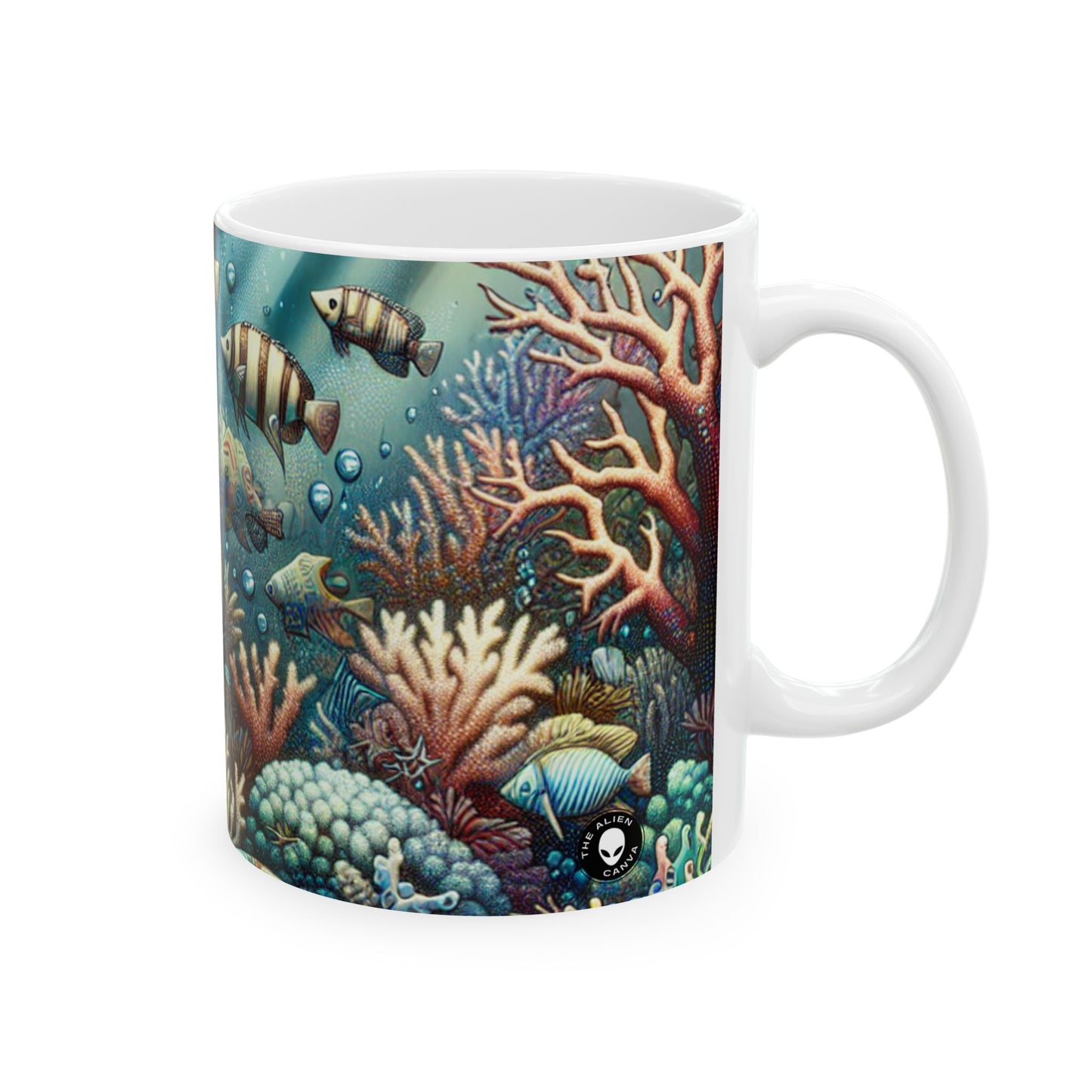 Taza de cerámica "El país de las maravillas submarinas" de 11 oz