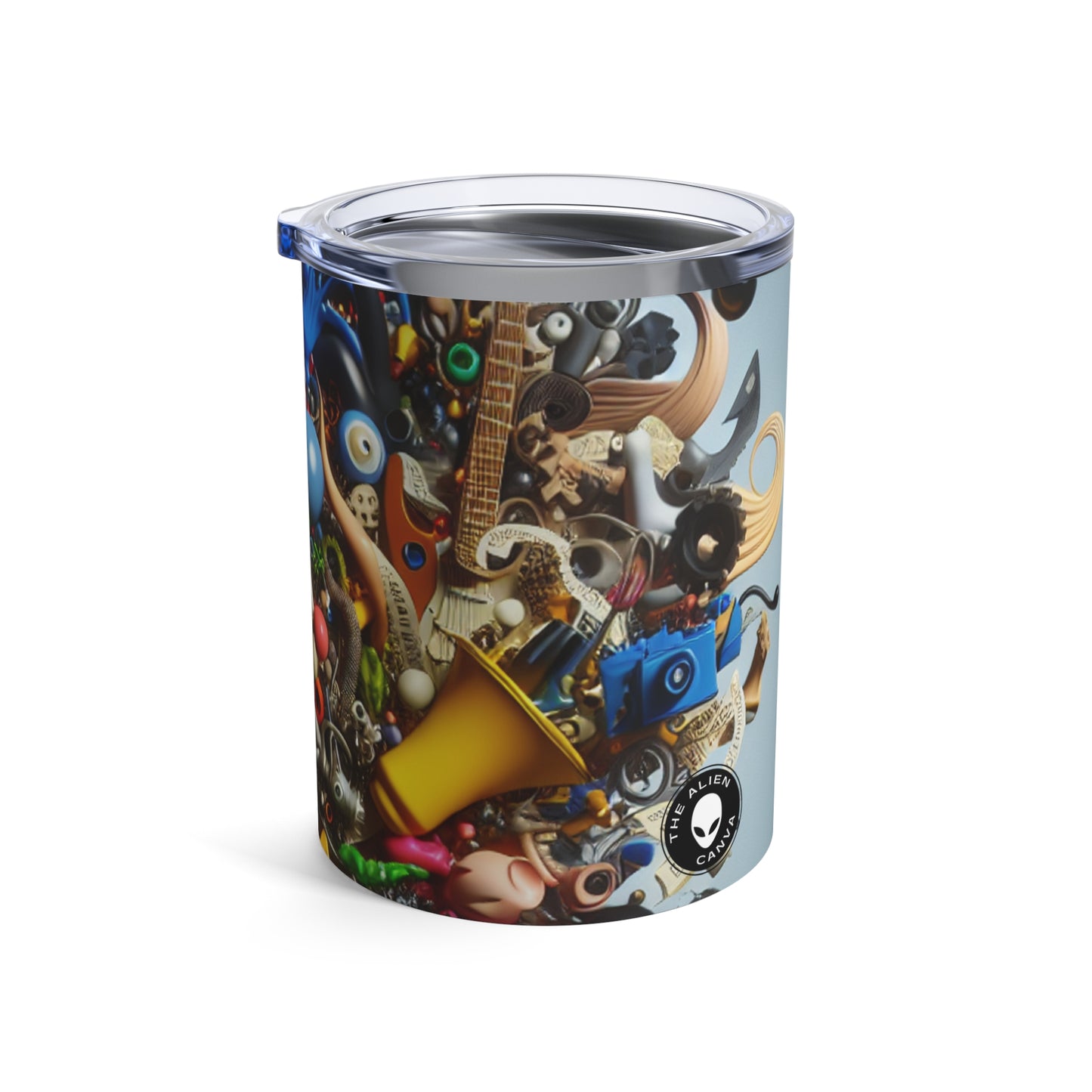 "Surreal Fusion: Crafting a Visual Poem" - The Alien Tumbler 10oz Dadaism