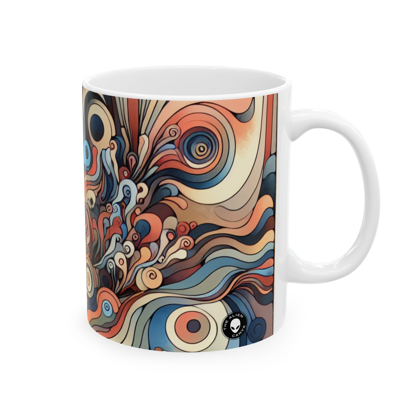 "Unleashing the Unconscious: A Surrealistic Exploration" - The Alien Ceramic Mug 11oz Surrealist Automatism