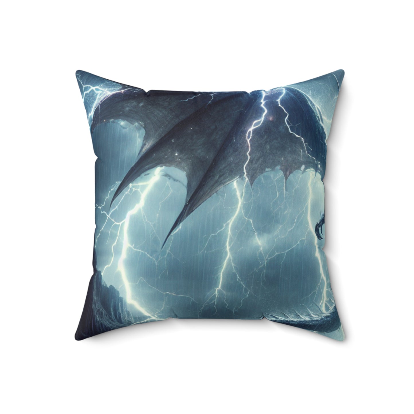 "Thunderstorm Dragon"- The Alien Spun Polyester Square Pillow