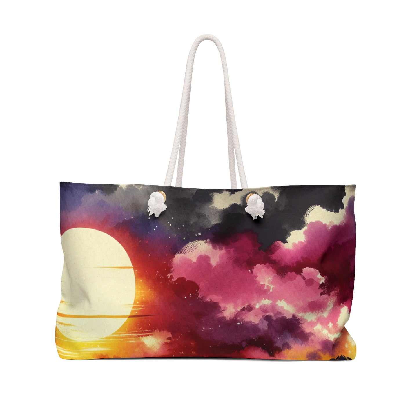 "A Pastel Sunset Symphony" - La peinture à l'encre du sac Alien Weekender