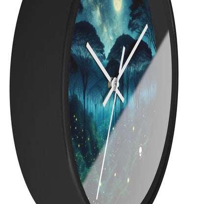 "Moonlit Enchantment" - The Alien Wall Clock