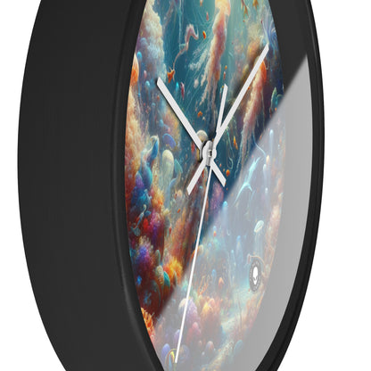 "Enchanted Aquatic Wonderland" - The Alien Wall Clock