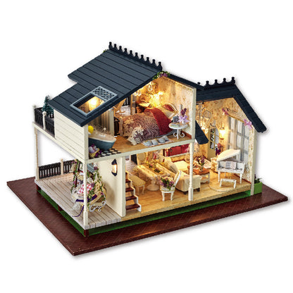 Handmade small house model assembly villa