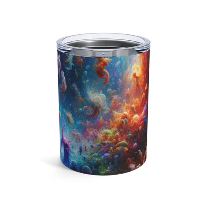 "Glowing Coral Dance Party" - The Alien Tumbler 10oz