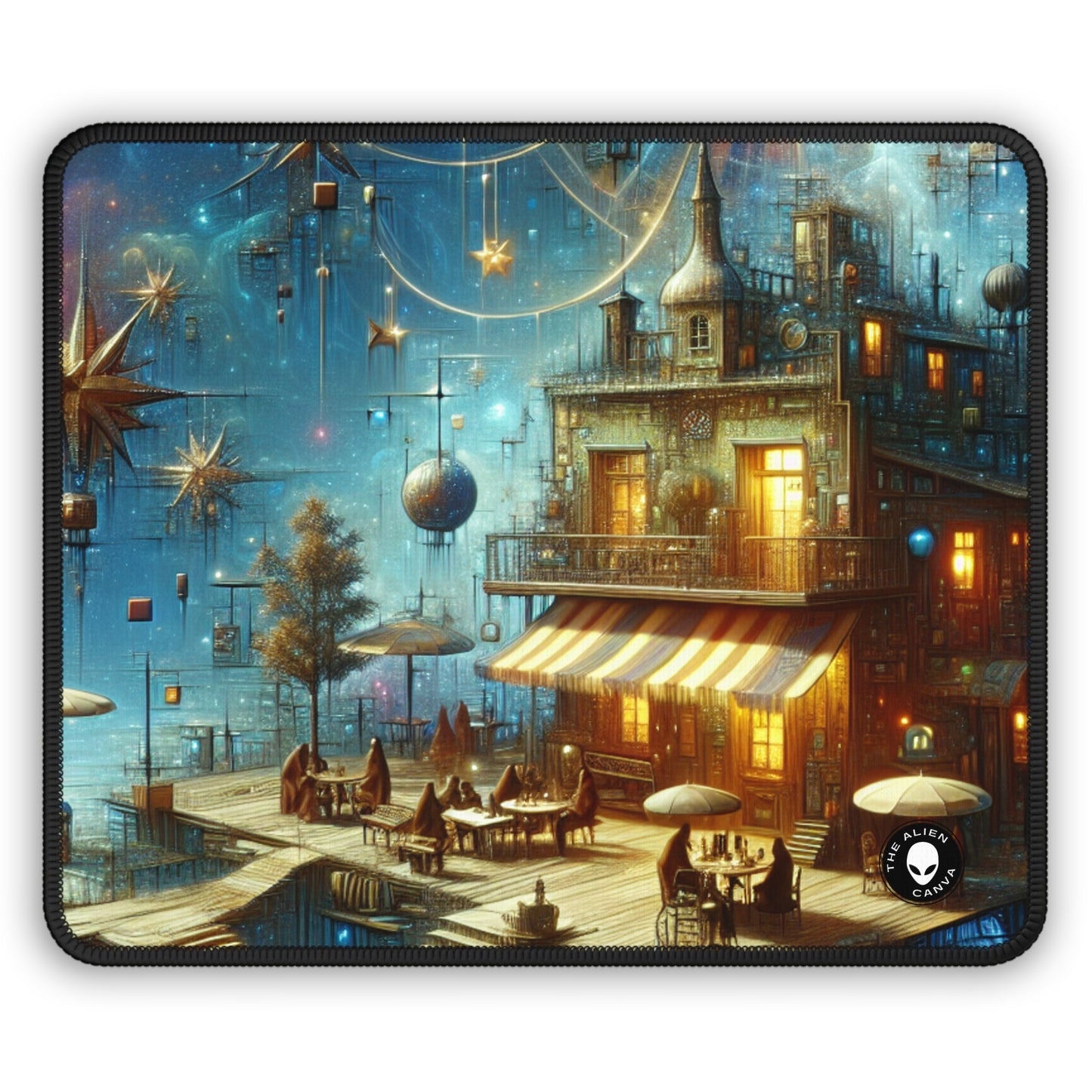 "Encantamiento de la cocina: un mundo caprichoso de objetos vivos" - The Alien Gaming Mouse Pad Realismo mágico