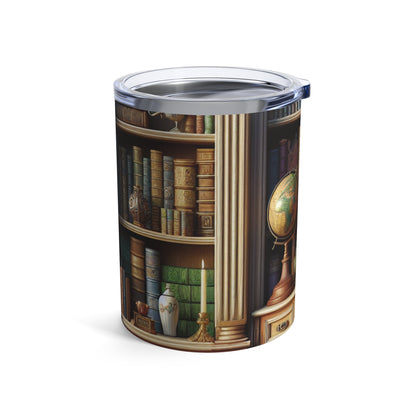 "Revealed Wonders: A Trompe-l'oeil Journey to an Underwater Oasis" - The Alien Tumbler 10oz Trompe-l'oeil