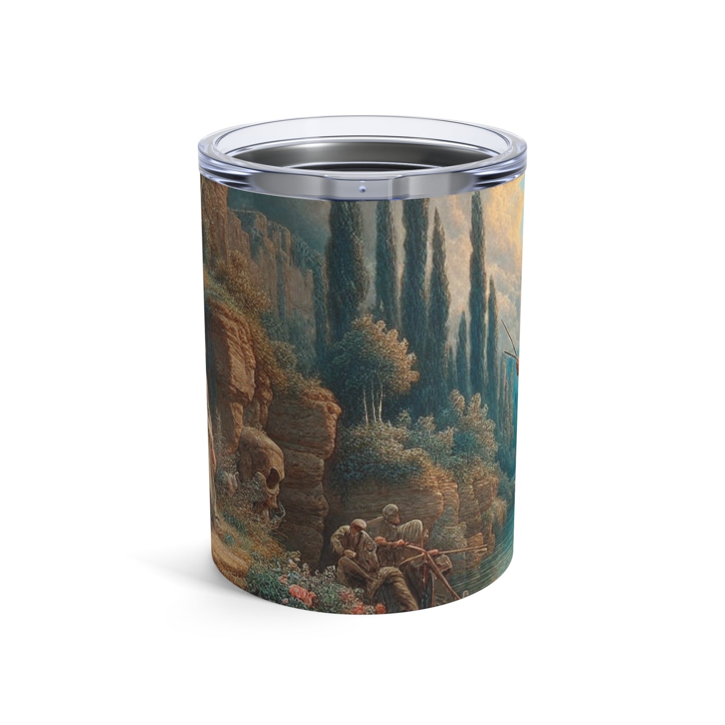 "Sunset Serenade: Un paisaje romántico" - The Alien Tumbler 10oz Romanticismo