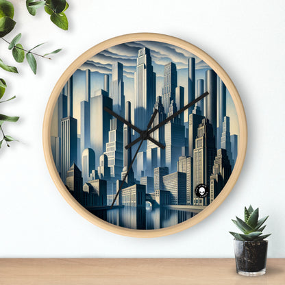 "Modern Metropolis: A Precisionism Perspective" - The Alien Wall Clock Precisionism