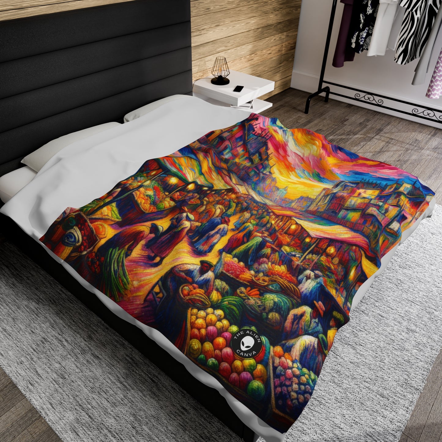 "Jungle Fauvism" - The Alien Velveteen Plush Blanket Fauvism