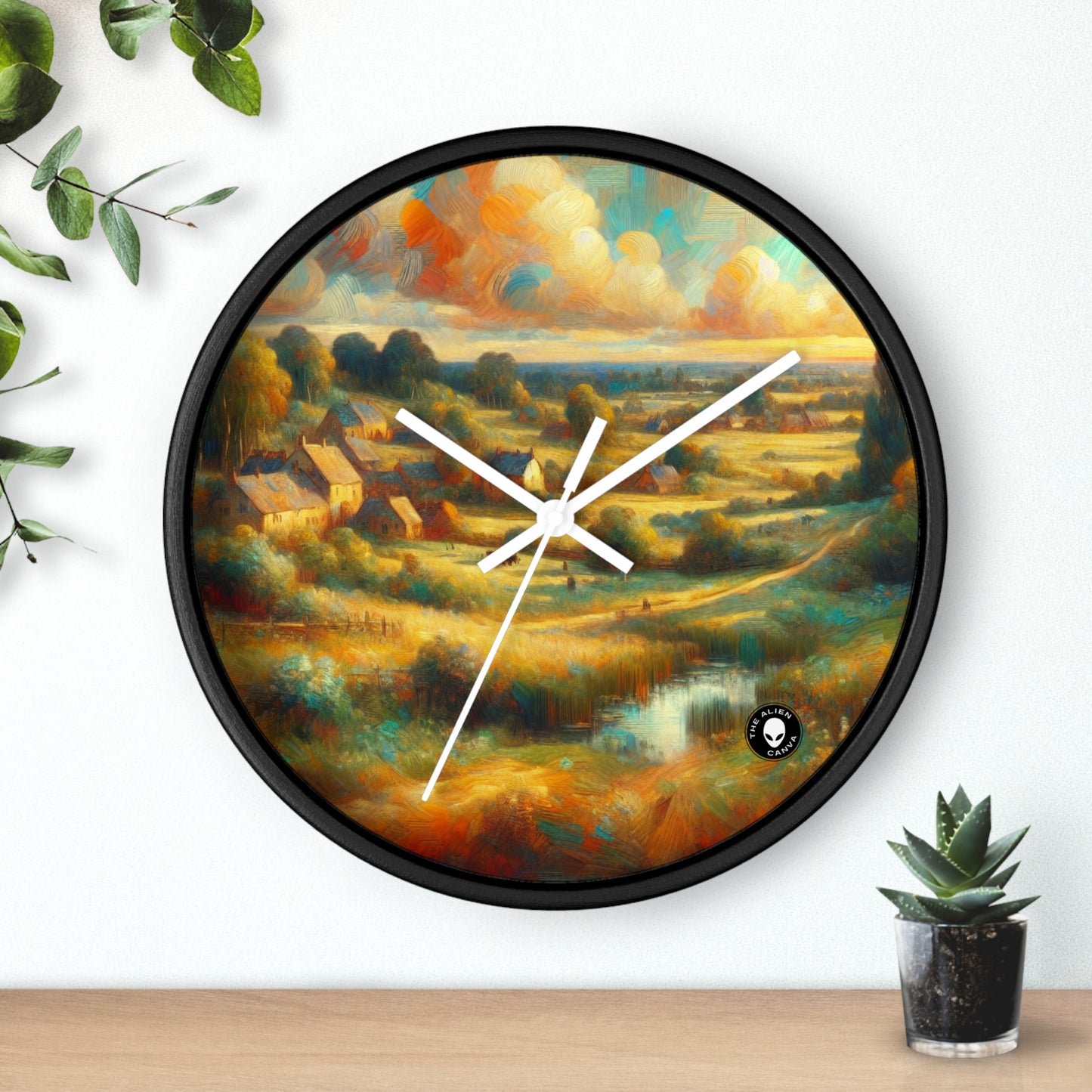 "Crepúsculo del bosque de hadas" - El reloj de pared alienígena Neoromanticismo