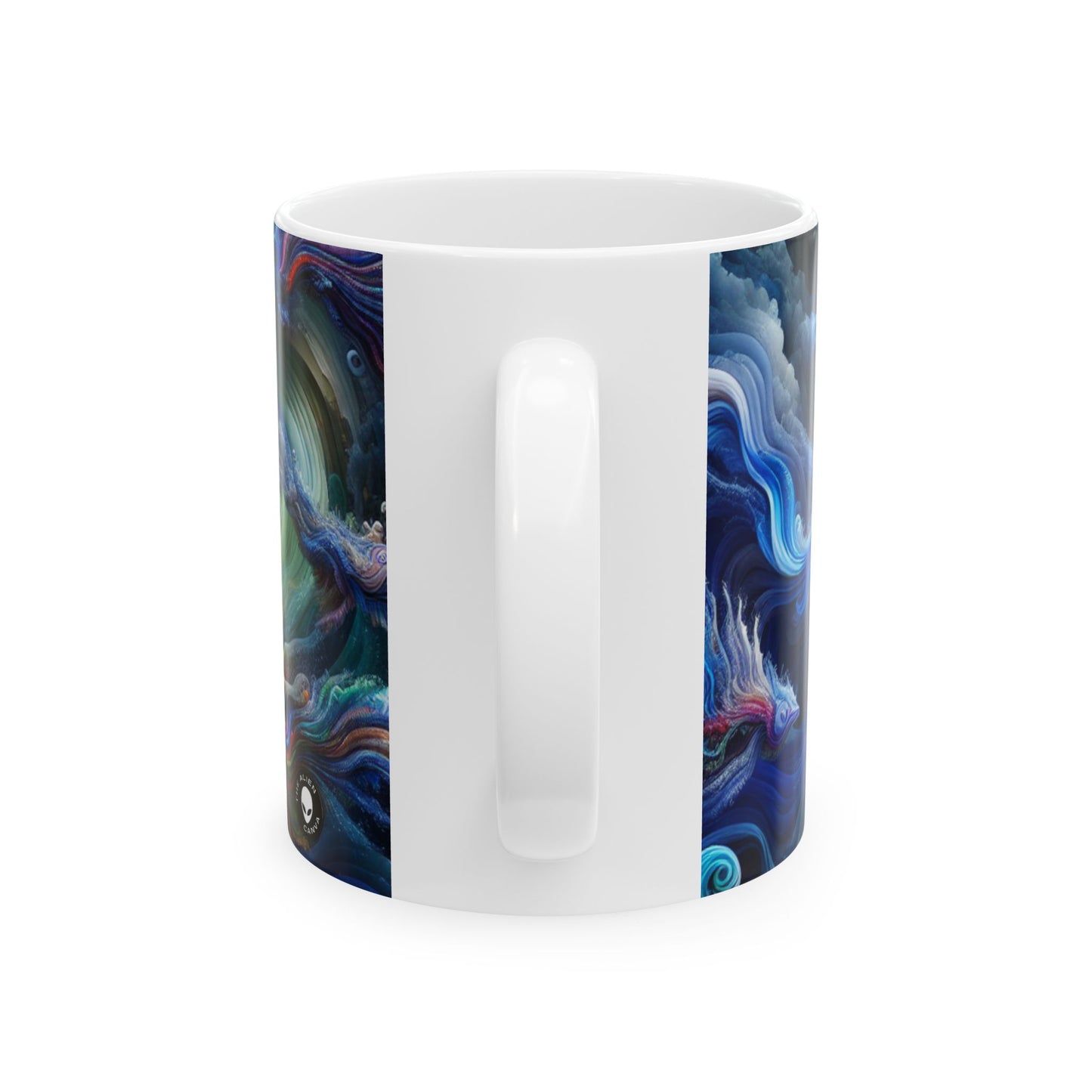 "Psychedelic Underwater Wonderland" - The Alien Ceramic Mug 11oz